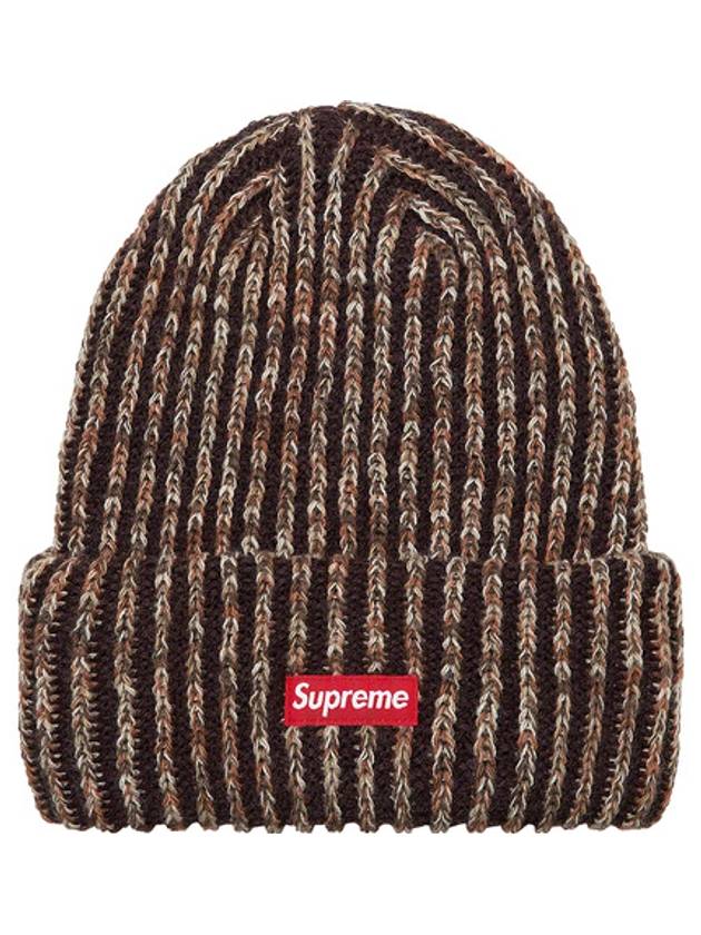 Rainbow Knit Loose Gauge Beanie Dark Brown - SUPREME - BALAAN 1