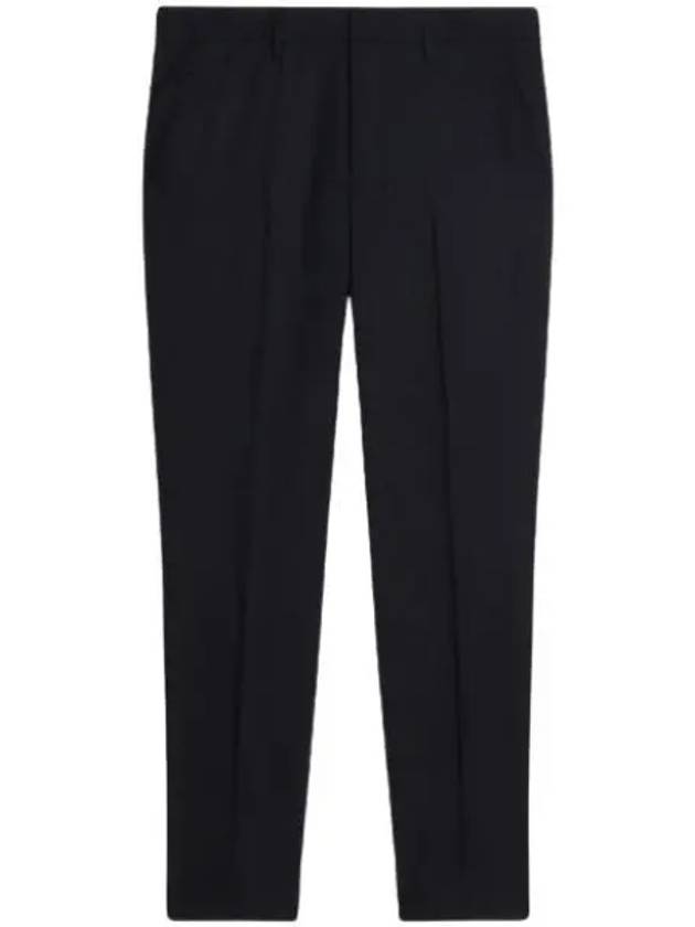 Virgin Wool Chino Straight Pants Black - AMI - BALAAN 2