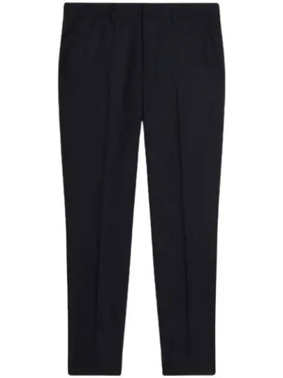 Virgin Wool Chino Straight Pants Black - AMI - BALAAN 2