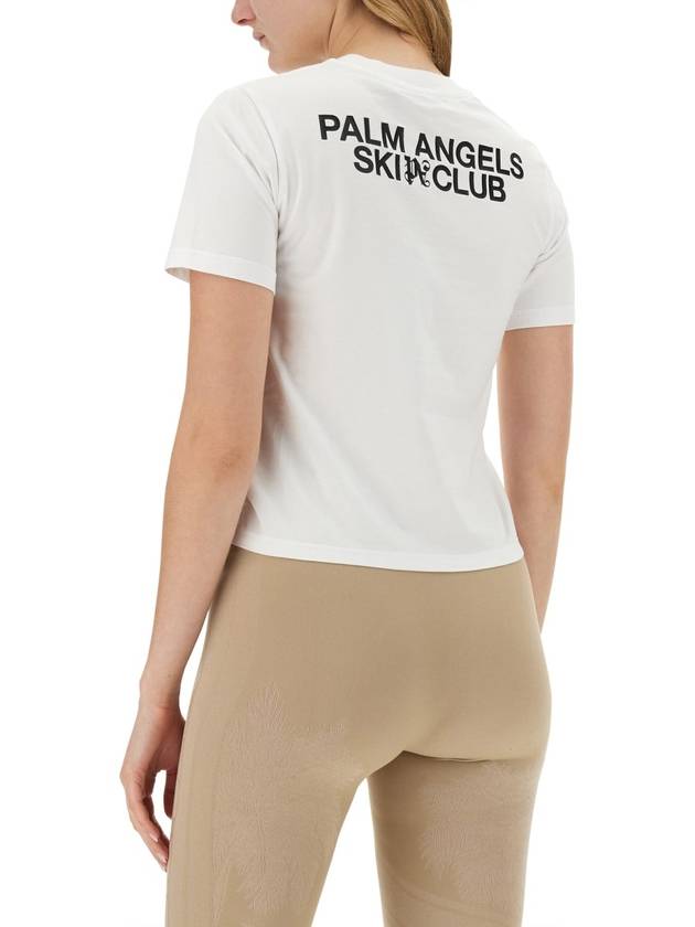 Short Sleeve T-Shirt PWAA044 R24JER0020110 WHITE - PALM ANGELS - BALAAN 3