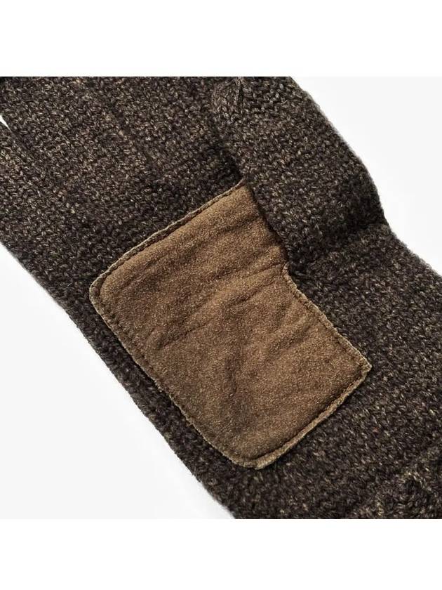 Signature Pony Merino Wool Touchscreen Gloves Brown - POLO RALPH LAUREN - BALAAN 4