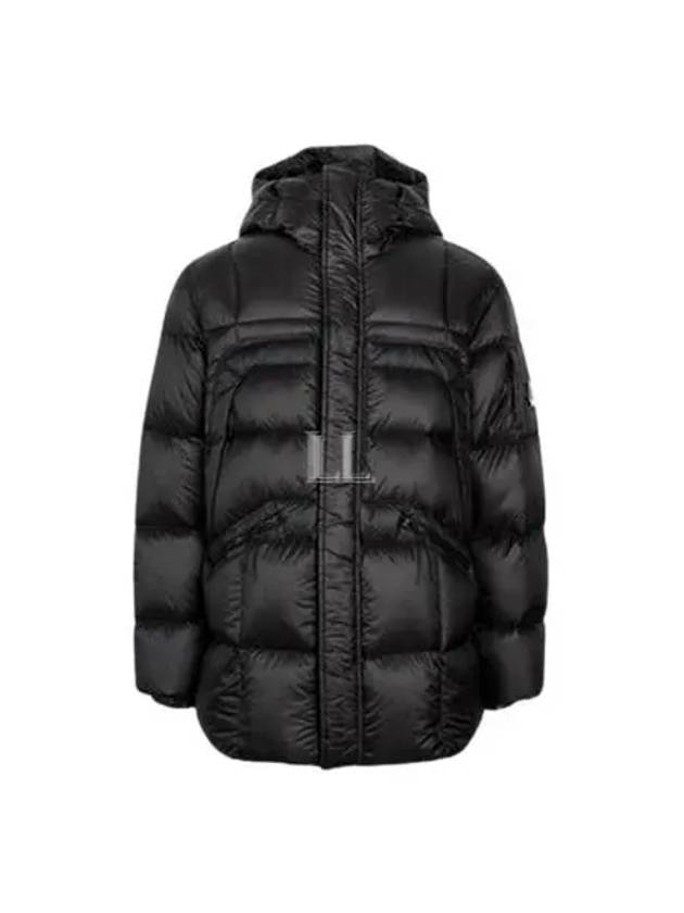 D.D. Shell Hooded Long Down Padding Black - CP COMPANY - BALAAN 2