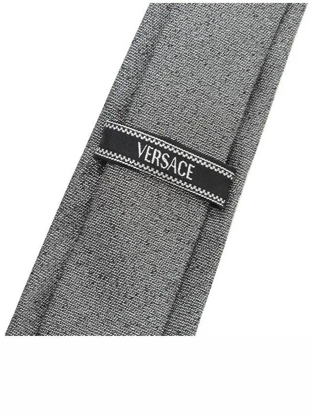 Medusa Silk Tie Grey - VERSACE - BALAAN 4