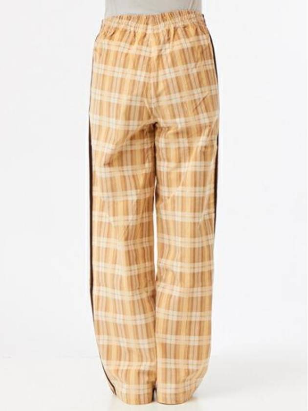 Tartan Corduroy Wide Pants Beige - ADIDAS - BALAAN 3