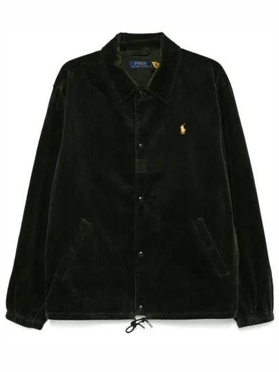 Corduroy Shirt Jacket Black - POLO RALPH LAUREN - BALAAN 2