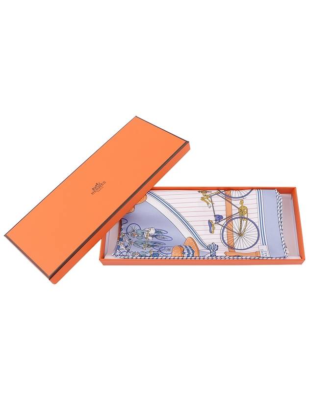 Les Becanes Scarf Blue - HERMES - BALAAN 3