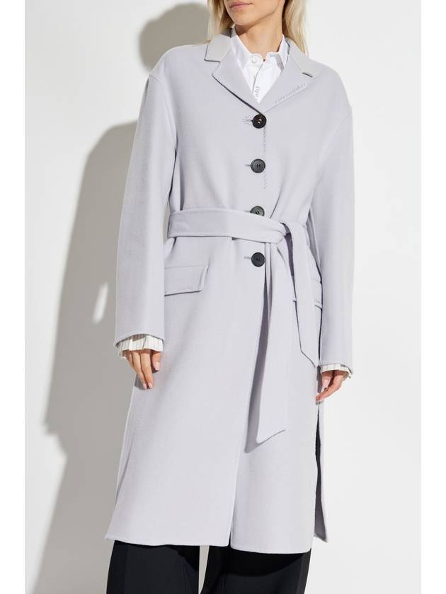 Marni Coat With Decorative Stitching, Women's, Grey - MARNI - BALAAN 3