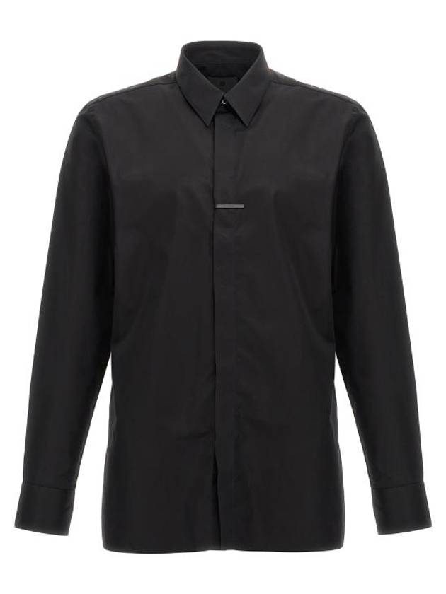 Classic Fit Poplin Long Sleeve Shirt Black - GIVENCHY - BALAAN 1