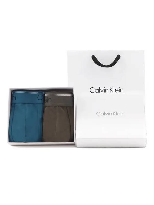 2 pieces men's microfiber boxer shorts draws NB2569 - CALVIN KLEIN - BALAAN 2