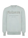 Men's Logo Graffiti Sweatshirt Dove Grey - ALEXANDER MCQUEEN - BALAAN 2