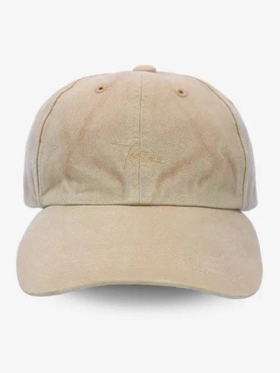 Embroidered Logo Cotton Ball Cap Beige - TOTEME - BALAAN 2