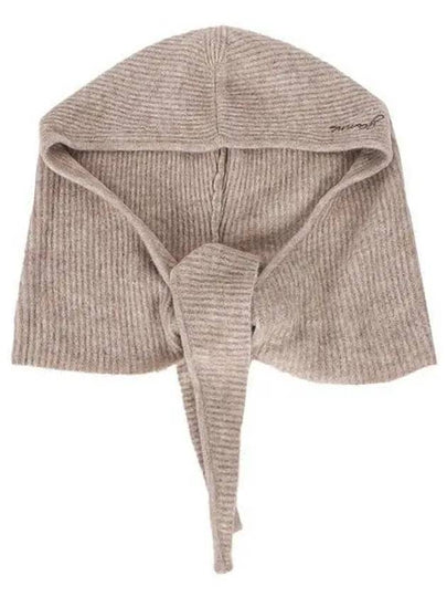 Soft Wool Balaclava Beige - GANNI - BALAAN 2