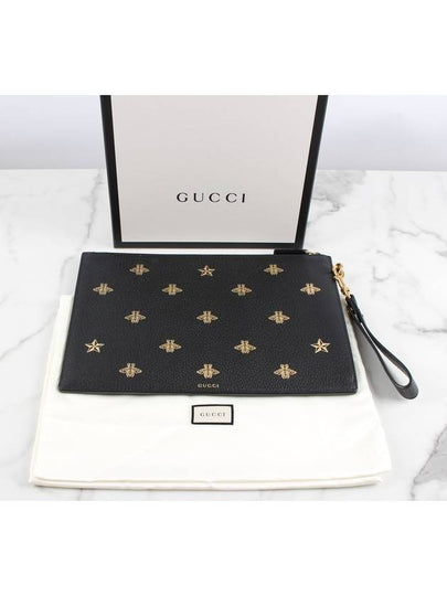 Gucci Bee Star Strap Clutch Bag - LOUIS VUITTON - BALAAN 2