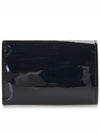 Matelasse Logo Leather Half Wallet Black - MIU MIU - BALAAN 4