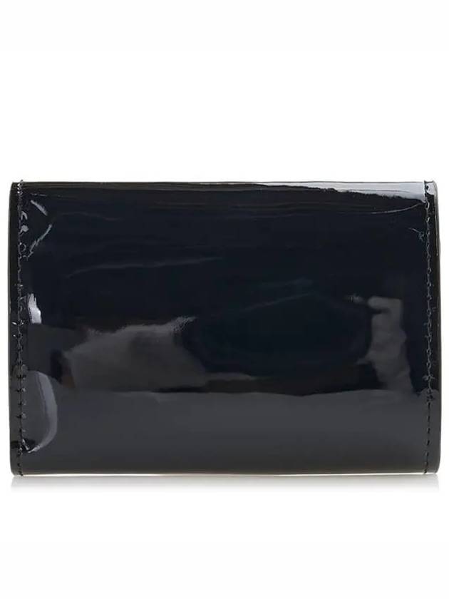 Matelasse Logo Leather Half Wallet Black - MIU MIU - BALAAN 4