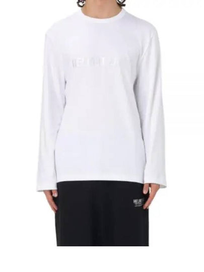 Embroidery Logo Long-Sleeved T-Shirt White - HELMUT LANG - BALAAN 2