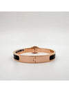 Mini Clic Chaine D'Ancre Bracelet Noir Rose Gold - HERMES - BALAAN 10