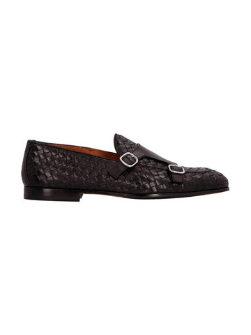 WOVEN LEATHER LOAFER - DOUCAL'S - BALAAN 1