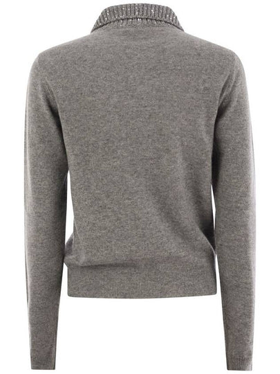 Wool, silk and cashmere polo collar sweater - FABIANA FILIPPI - BALAAN 2