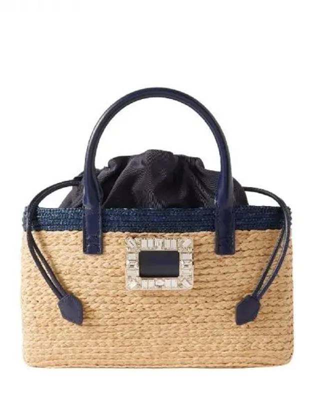 Roger vivier SKATE jewel decorated raffia tote bag 270276 - ROGER VIVIER - BALAAN 1