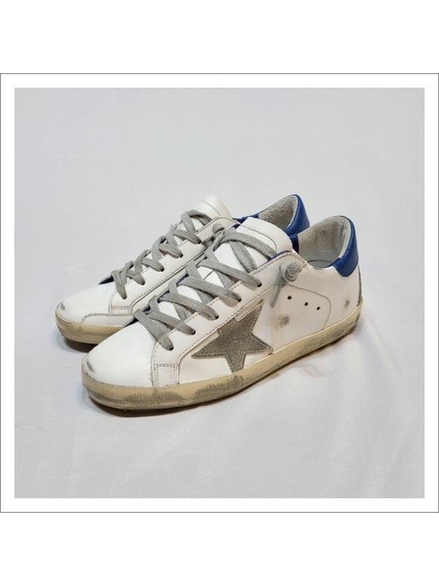 Women's GWF00102F002181 WHITEICEBLUE Superstar Sneakers - GOLDEN GOOSE - BALAAN 1