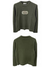 Couture Embroidered Cashmere Jersey Knit Top Green - DIOR - BALAAN 5