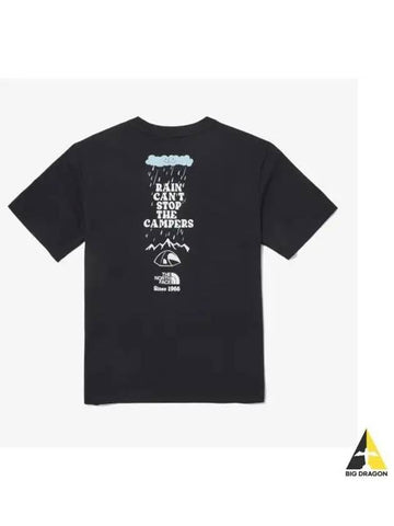 The North Face KIDS Camp Everyday Short Sleeve Round Tee NT7UQ10S BLK - THE NORTH FACE - BALAAN 1