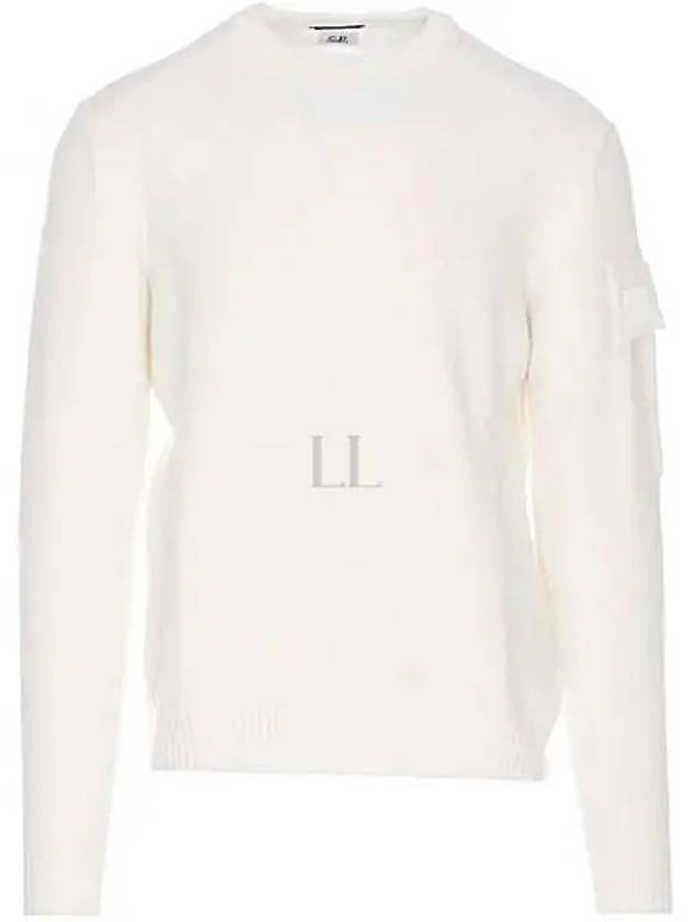 Metropolis Merino Wool Knit Top White - CP COMPANY - BALAAN 2