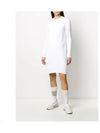 Classic sweater short dress white - THOM BROWNE - BALAAN 5