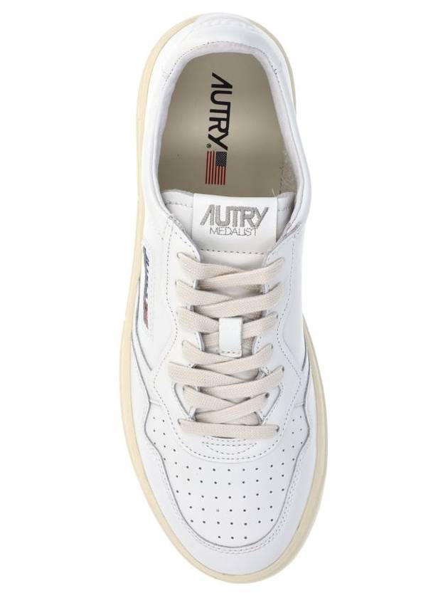 Medalist Leather Low Top Sneakers White - AUTRY - BALAAN 5