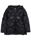 Black Tremme Hooded Goose Down Jacket TREMME 002 - MAX MARA - BALAAN 4