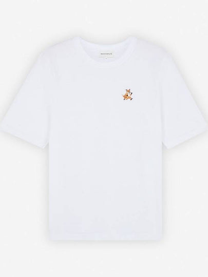 Speedy Fox Patch Comfort Short Sleeve T-Shirt White - MAISON KITSUNE - BALAAN 2