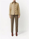 Diamond Quilted Thermoregulated Jacket New Chino Beige - BURBERRY - BALAAN 4