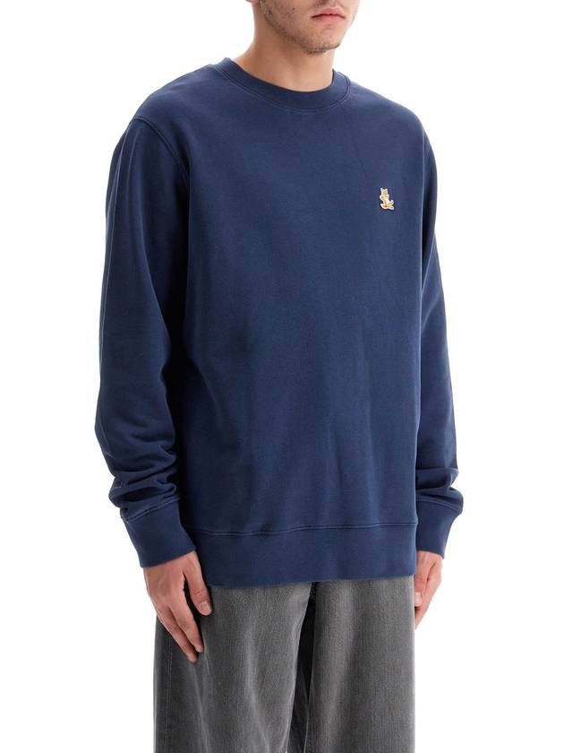 Chillax Patch Regular Sweatshirt Eclipse Blue - MAISON KITSUNE - BALAAN 3