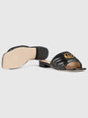 Double G Matelasse Slippers Black - GUCCI - BALAAN 2