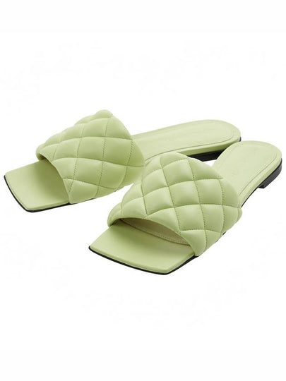 Padded Quilted Slippers Green - BOTTEGA VENETA - BALAAN 2