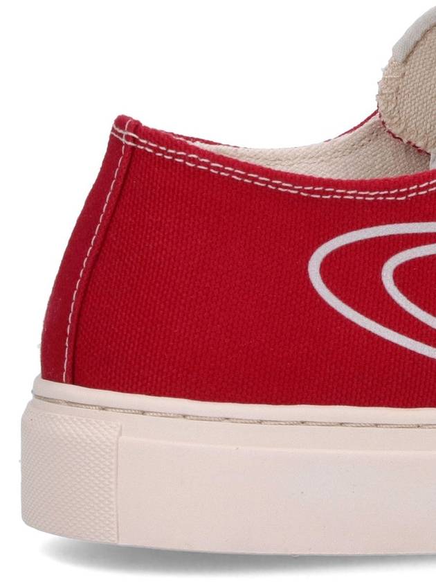 ORB Logo Low Top Sneakers Red - VIVIENNE WESTWOOD - BALAAN 4