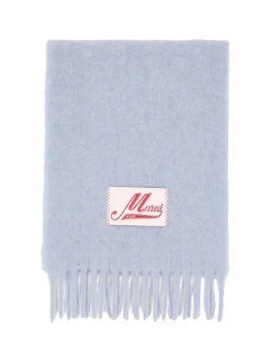 Logo patch muffler sky blue - MARNI - BALAAN 1