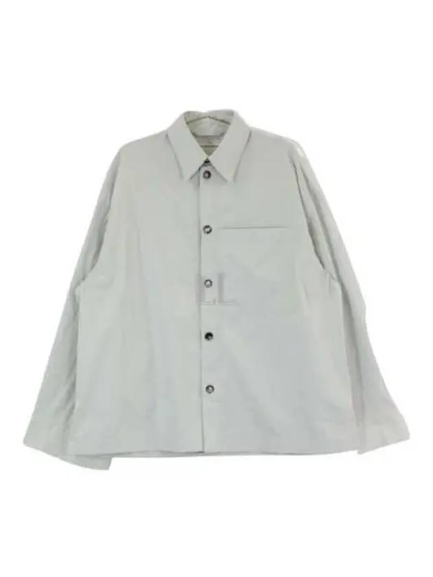 Cotton Silk Long Sleeve Shirt Cloud - BOTTEGA VENETA - BALAAN 2