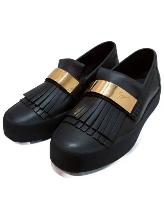 RU6039 003 May London Gold Buckle Sneakers Black Giuseppe Zanotti - GIUSEPPE ZANOTTI - BALAAN 2