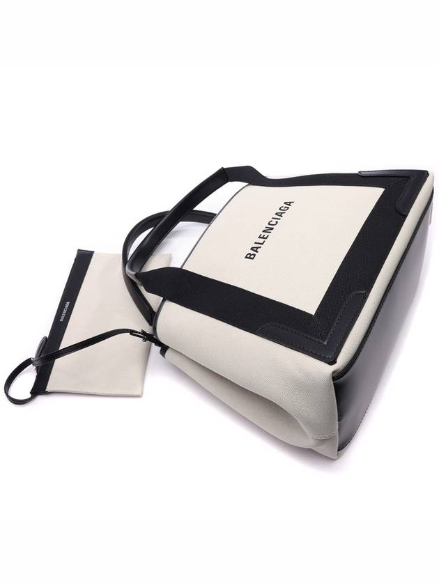 Cabas Logo Canvas Small Tote Bag Black - BALENCIAGA - BALAAN 6