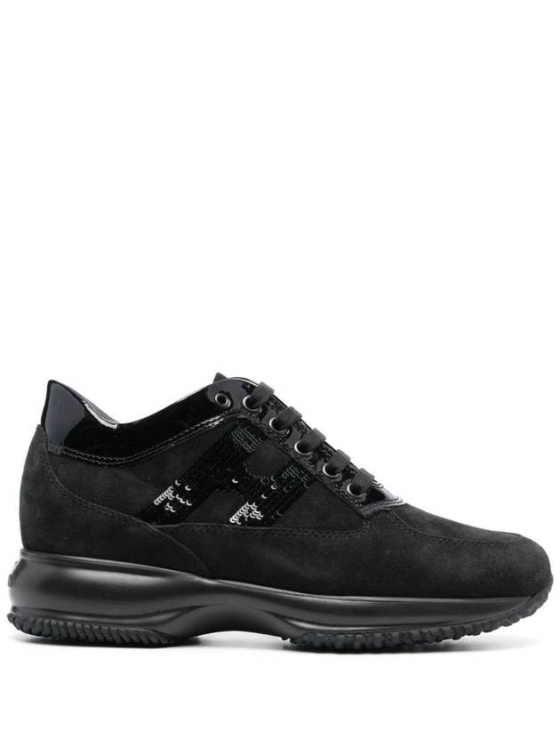 interactive low top sneakers all black - HOGAN - BALAAN 2