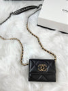 19 Chain Flap Mini Bag Black - CHANEL - BALAAN 2