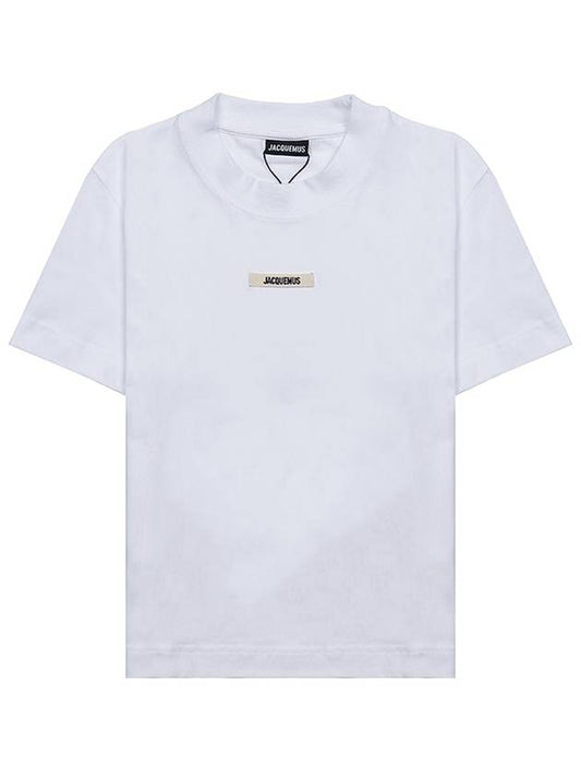 Le Gros Grain Short Sleeve T-Shirt White - JACQUEMUS - BALAAN 2