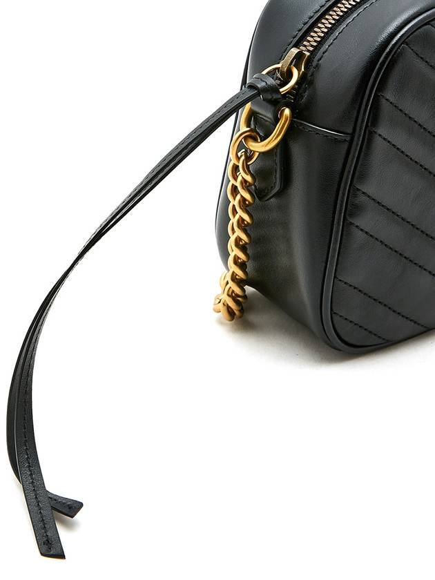 GG Marmont Matelasse Small Chain Shoulder Bag Black - GUCCI - BALAAN 11