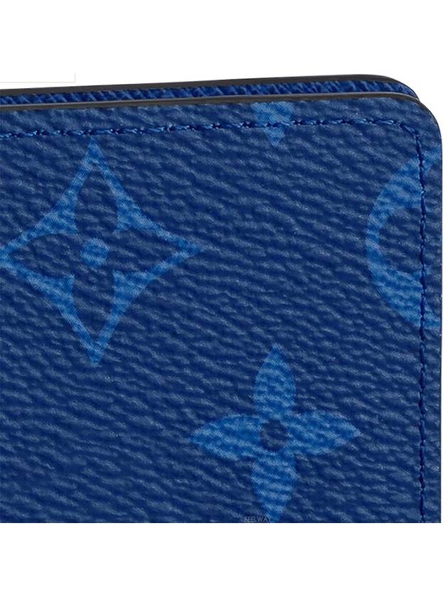 Men's Pocket Organizer Card Wallet Blue - LOUIS VUITTON - BALAAN 6