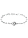 Interlocking G Flower Motif Chain Bracelet Silver YBA481687001 - GUCCI - BALAAN 3