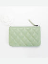 Classic Mini Small Pouch Lambskin Mint Black A82365 B06311 NS844 - CHANEL - BALAAN 5