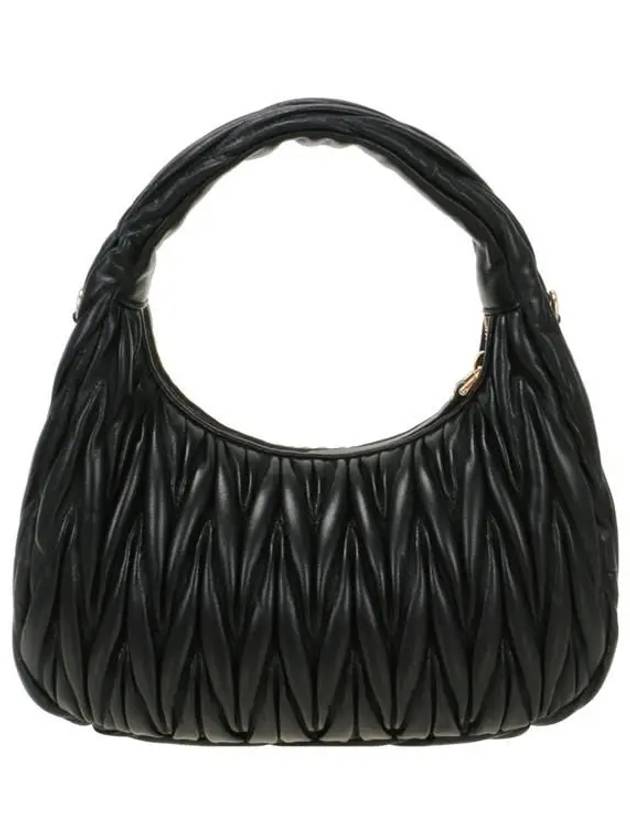 Wander Materasse Nappa Leather Shoulder Bag Black - MIU MIU - BALAAN 4