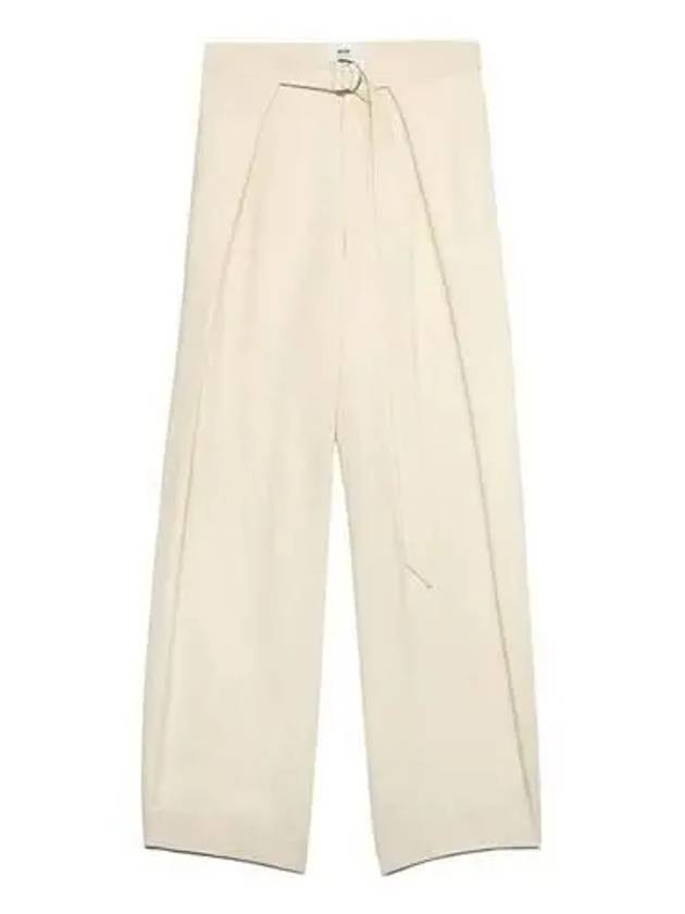 Belt Wide Pants Ivory - AMI - BALAAN 2